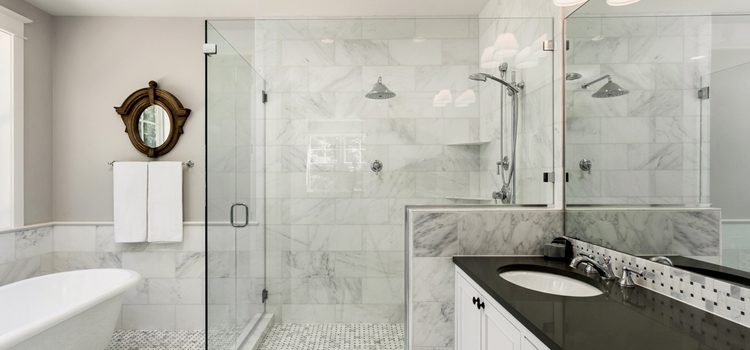 bathroom shower door installation in Westchase